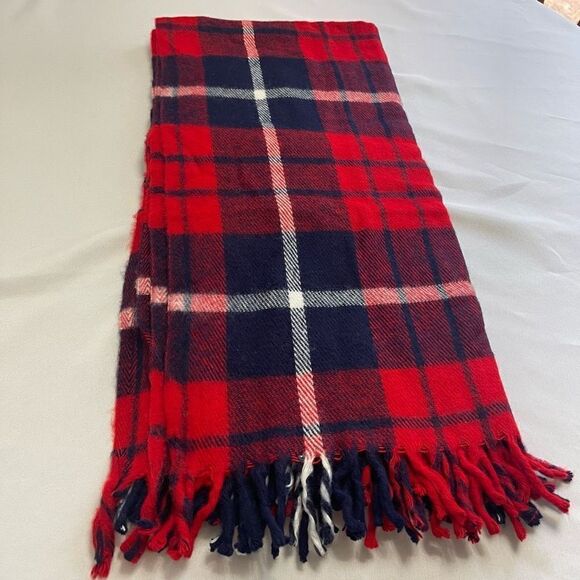 Faribo Woolen Mill Company Acrylic Plaid Wool Fringe Blanket Throw - Picture 5 of 16